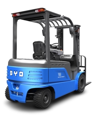 Сделанный в Китае, четырех поворотных баланса BYD вес 3.0-3.5 тонн чисто электрический вилочный погрузчик для одного привода