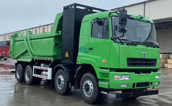 Geely Commercial, CATL батарея 282 градусов обмен батареи, 8X4 чисто электрический самосвалы для транспортировки городских отходов