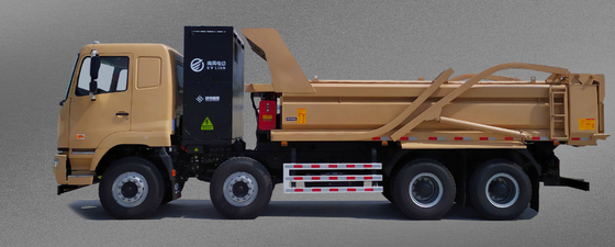 Geely CATL аккумулятор с 282-градусной заменой аккумулятора, 8X4 тяжелый чисто электрический грузовик для транспортировки городского мусора