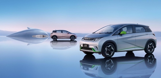 BYD Чистый электрический диапазон 401KM компактный популярный домашний автомобиль Дельфин