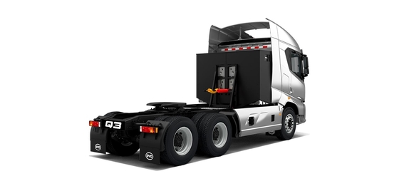 Горячая продажа 282 киловатт-часов электроэнергии, BYD 6x4 чисто электрический трактор, предназначенный для дока