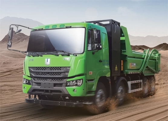 Сделано в Китае, батарея CATL 422-градусная версия зарядки, 8X4 чистый электрический самосвалы M7 плоский верх для транспортировки городских отходов